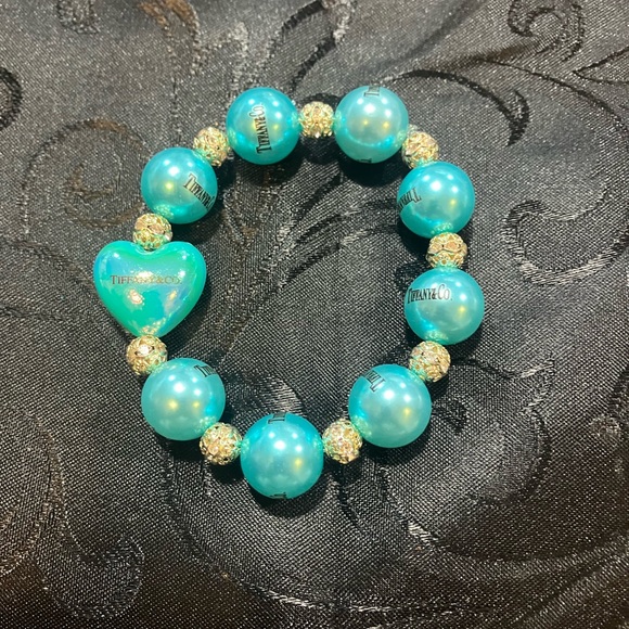 Tiffany & Co. Blue and Silver Beaded Bracelet - Picture 2 of 4